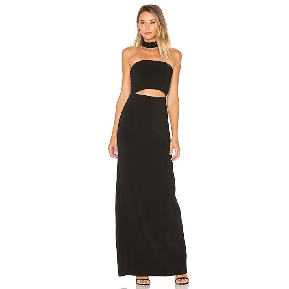 Lovers + Friends Raine Maxi Dress gown with cutout